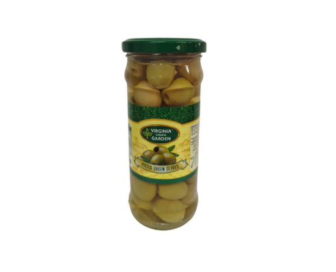 VIRGINIA GARDEN GREEN OLIVE PITTED 340GRM X 12 BOTTLE